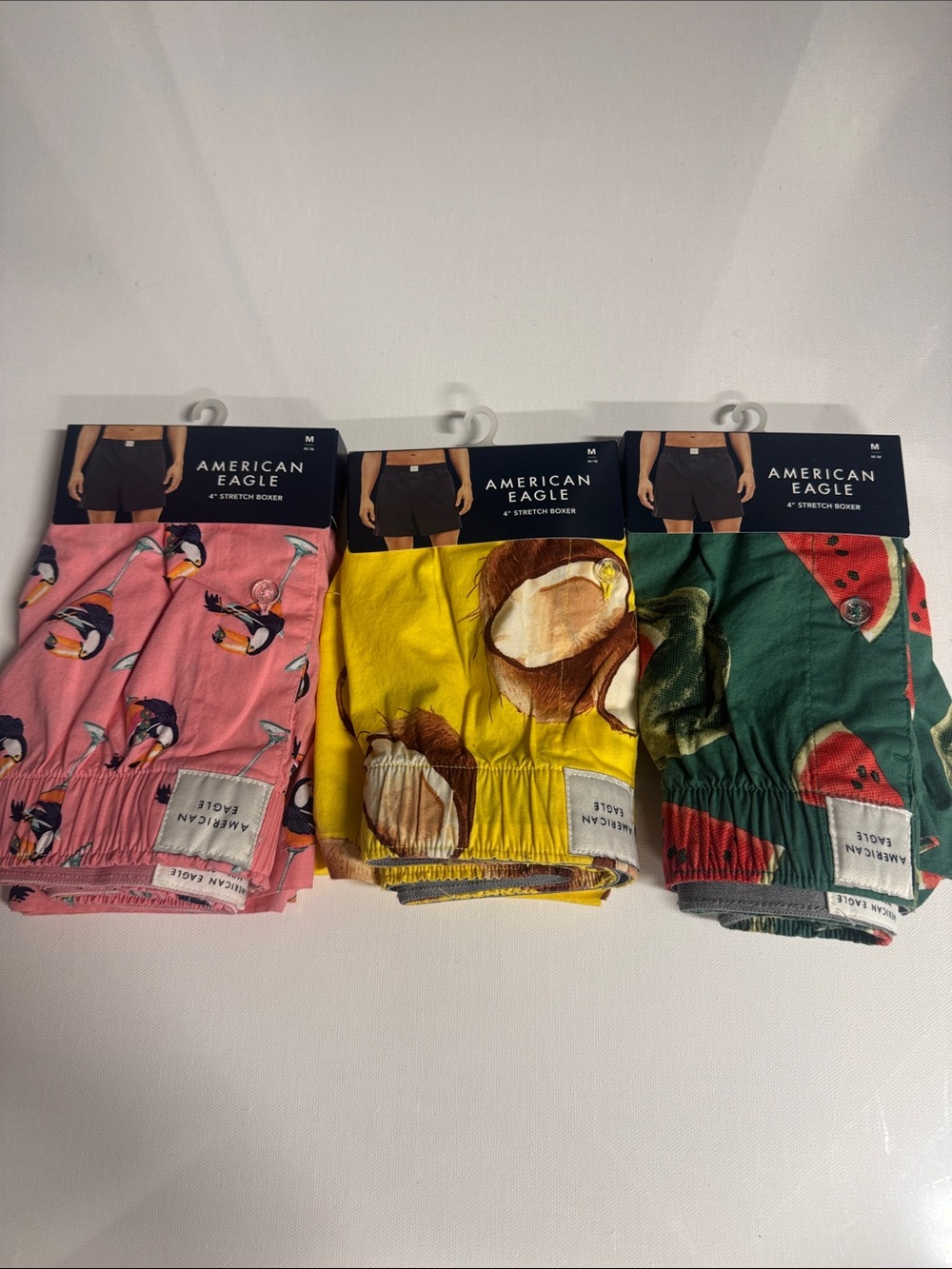 American Eagle Boxers Mens Medium 3 Pack